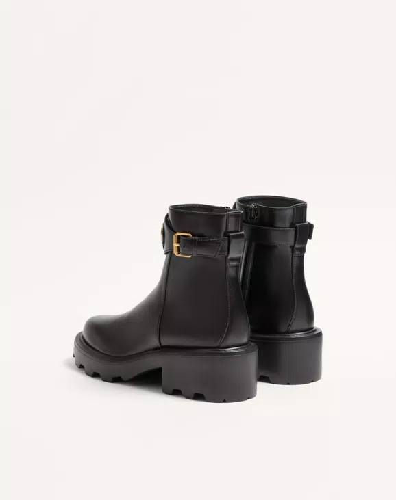 Valentino Vlogo Signature Calfskin Ankle Boot 55Mm - Image 4